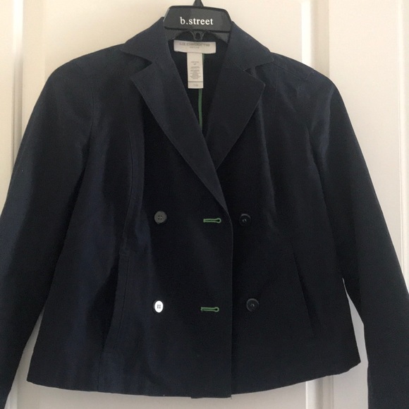 Liz Claiborne 100% Cotton Navy Blue Jacket - Picture 4 of 11